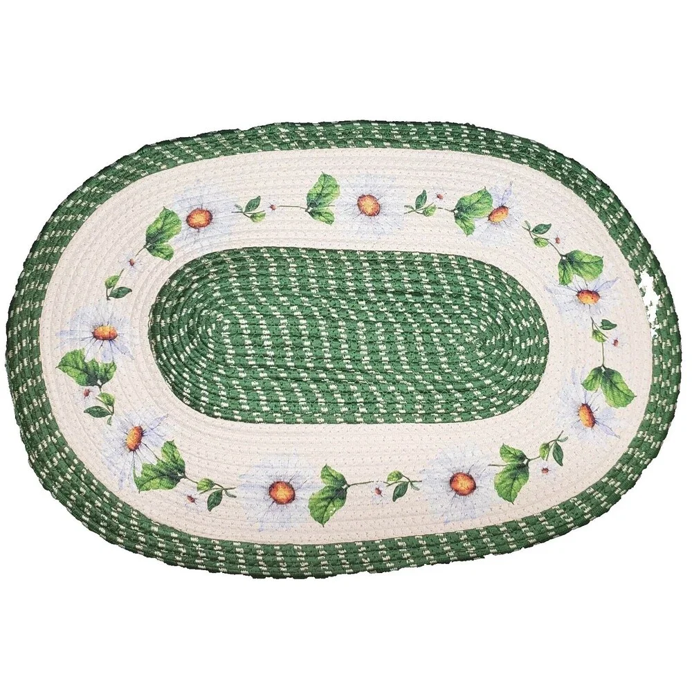 Oval Braided Kitchen Accent Rug (18